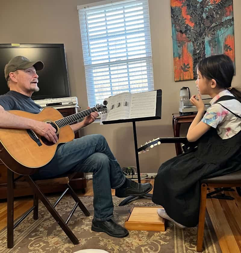 Guitar music lesson with Gary